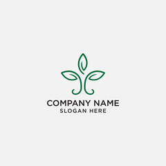 tree linear logo vector icon template.