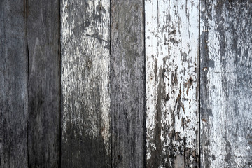 Old wood, gray black, painted white