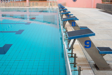 Obraz premium Pool Diving Platform