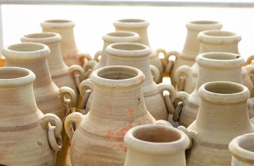 Warehouse with Clay Amphora Vase