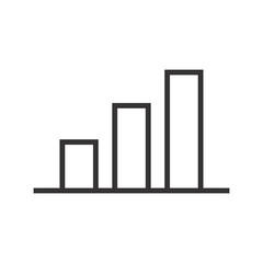 Stats, Graphic, Chart Diagram Icon Vector