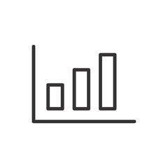 Stats, Graphic, Chart Diagram Icon Vector