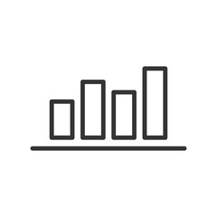 Stats, Graphic, Chart Diagram Icon Vector