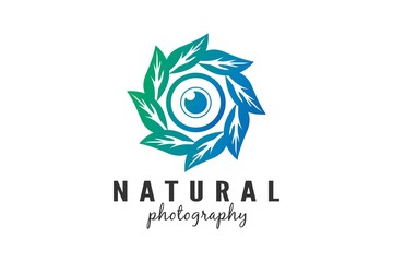 Natural photography logo template