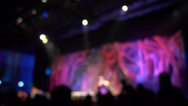 Abstract blur background of concert or theater event