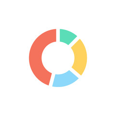 Obraz premium Pie Chart Icon Vector Illustration