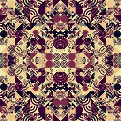 Abstract Symbols Pattern Generative Art background illustration