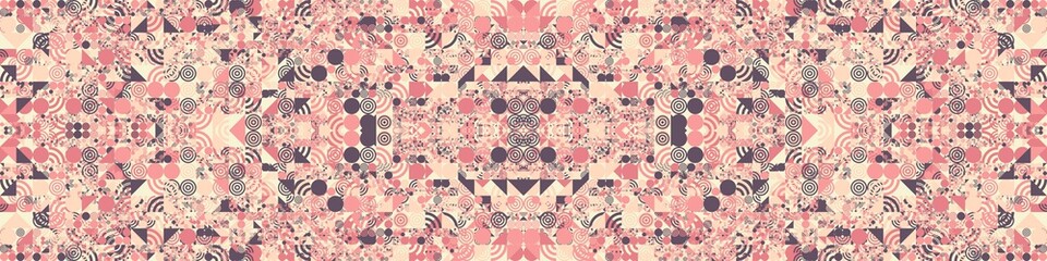 Abstract Symbols Pattern Generative Art background illustration