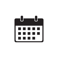 Calendar Icon Flat Vector Illustration