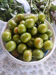 green olives in a bowl