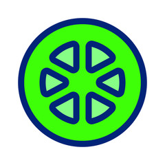 Cucumber Slice Icon