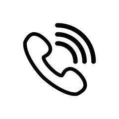 Telephone icon trendy