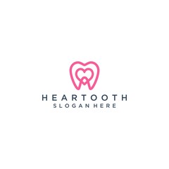 dentist's logo design, or teeth with a heart