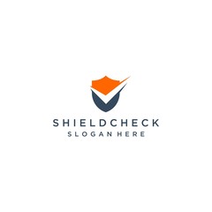 security design logo or shield with a check mark