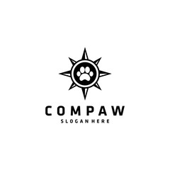 vintage design logos, or a compass with a dog trail
