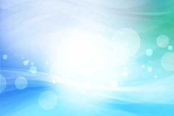 光輝くウェーブ　ブルーの背景 