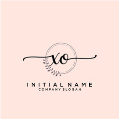 XO Beauty vector initial logo, handwriting logo.