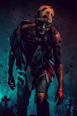 walking in the cemetery