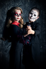 dancing at Halloween party