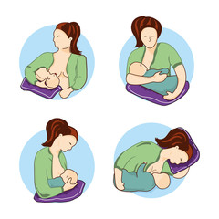 Feeding position, breastfeed