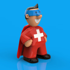 Superhero concept - 3D Illustration