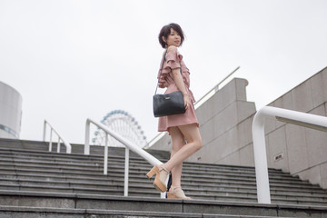 Obraz premium Berry cute Japanese young woman.