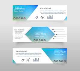 Vector abstract geometric design banner web template. web banner modern low polygon set background design, Geometric background. eps10 vector illustration.