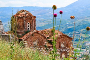 The orthodox church of holy Trinity at Kala fortless over Berat on Albania