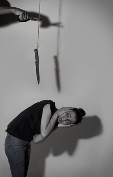 young girl hallucinating fear of death