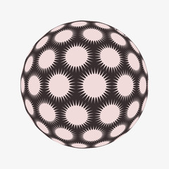 star ball retro brown ivory