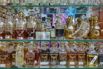 Muscat, Oman  Perfume for sale in the  Sultan Qaboos souk