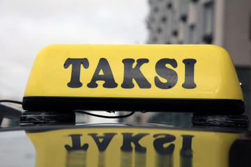 Taxi in Helsinki. Finnland