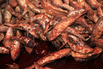 Heringsmarkt in Helsinki. Finnland