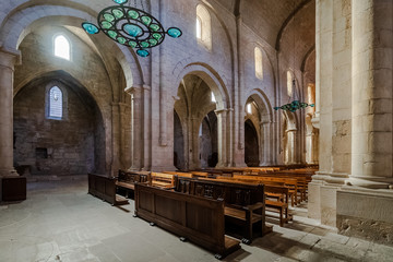 Interior of the monastery of Poblet, in Catalonia, Spain
