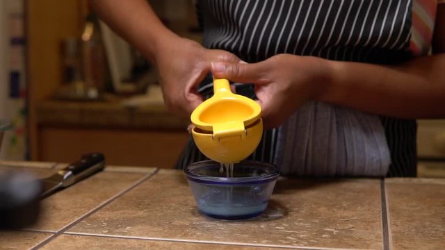woman juicing lime