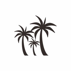 Fototapeta na wymiar Palm tree logo design template vector illustration