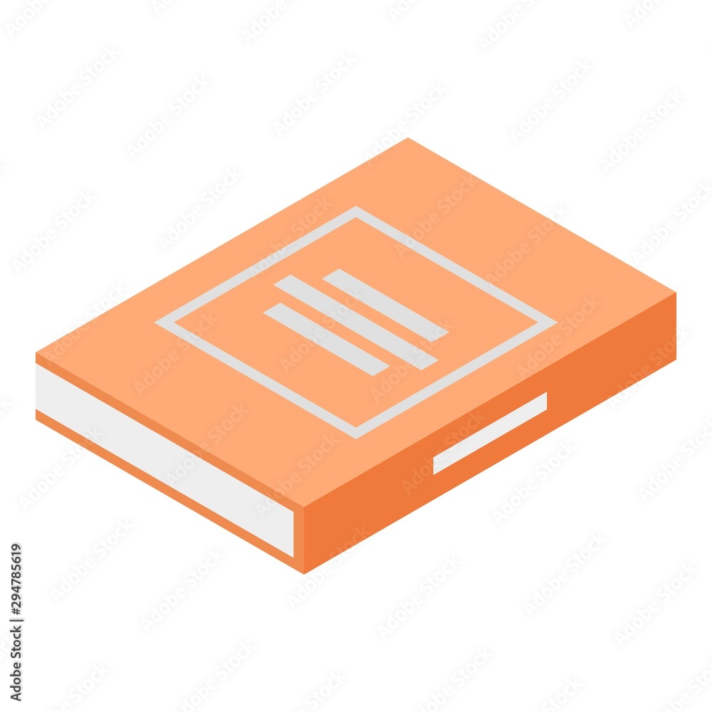 Aufkleber red new book icon. isometric of red new book vector icon for web design isolated on white background