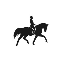 Obraz na płótnie Canvas horse logo template design creative idea,illustration