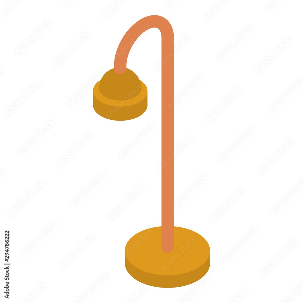 Poster room lamp icon. isometric of room lamp vector icon for web design isolated on white background