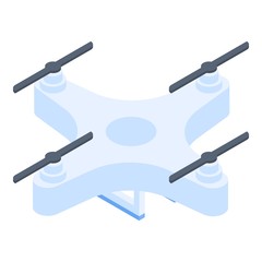 Modern drone icon. Isometric of modern drone vector icon for web design isolated on white background