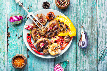 Christmas grilled meat