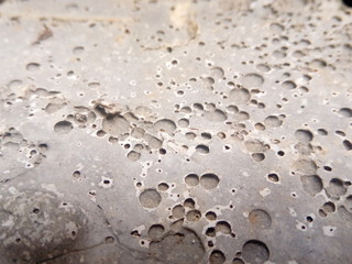 rain drops on concrete