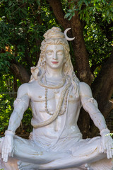 Shiva statue , Hindu idol near Ganges River, Rishikesh, India