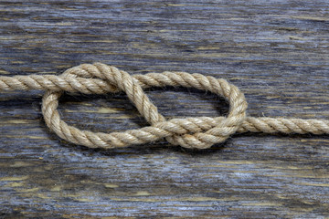Fototapeta na wymiar Rope knot.