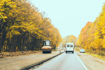 view of road construction site building highway