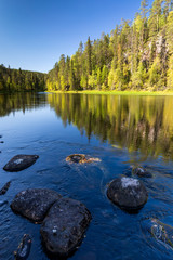 Fall colors in Oulanka National Park, Kuusamo, Finland