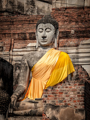 Buddha statue in Ayutthaya (Thailand)