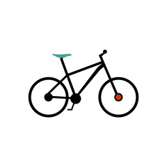 Fototapeta premium bike bicycle icon vector illustration logo template.. Stock vector illustration isolated on white background.