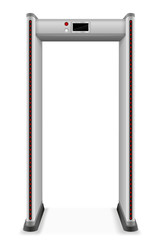 metal detector frame stock vector illustration