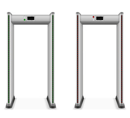 metal detector frame stock vector illustration